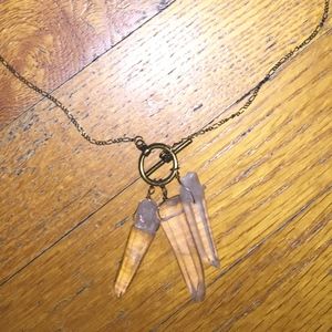Urban Outfitters Multi-Crystal Pendant Necklace